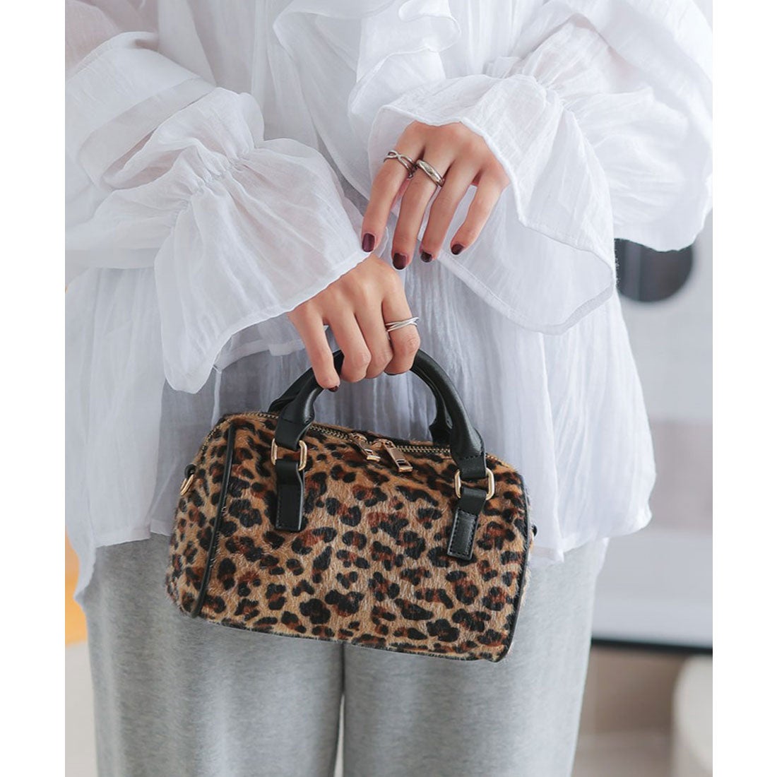 コウベレタス KOBE LETTUCE ショルダーベルト付きミニボストンバッグ