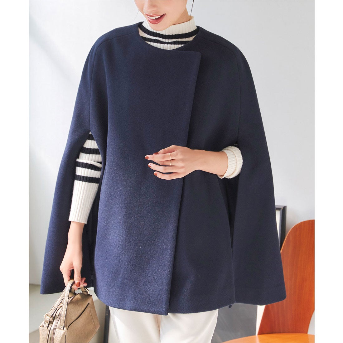 コウベレタス KOBE LETTUCE ケープコート [K1242] （ネイビー