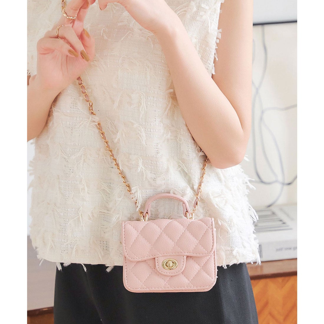 コウベレタス KOBE LETTUCE ミニチェーンバッグ[B1586] （ピンク