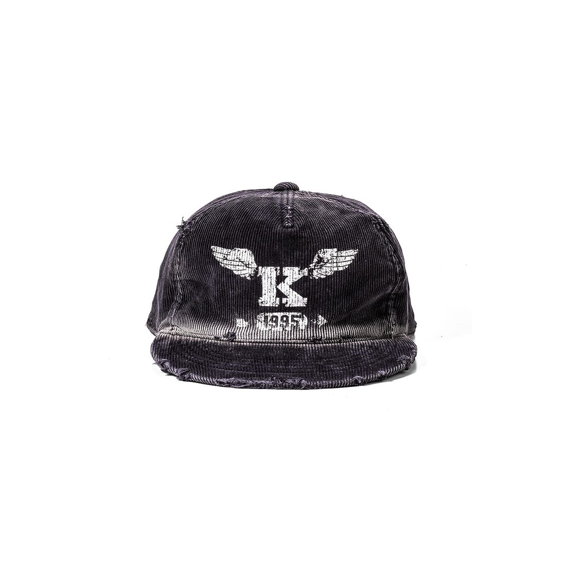 カミヤ KAMIYA CA4LA × KAMIYA K-Wing Distressed Cap （Black