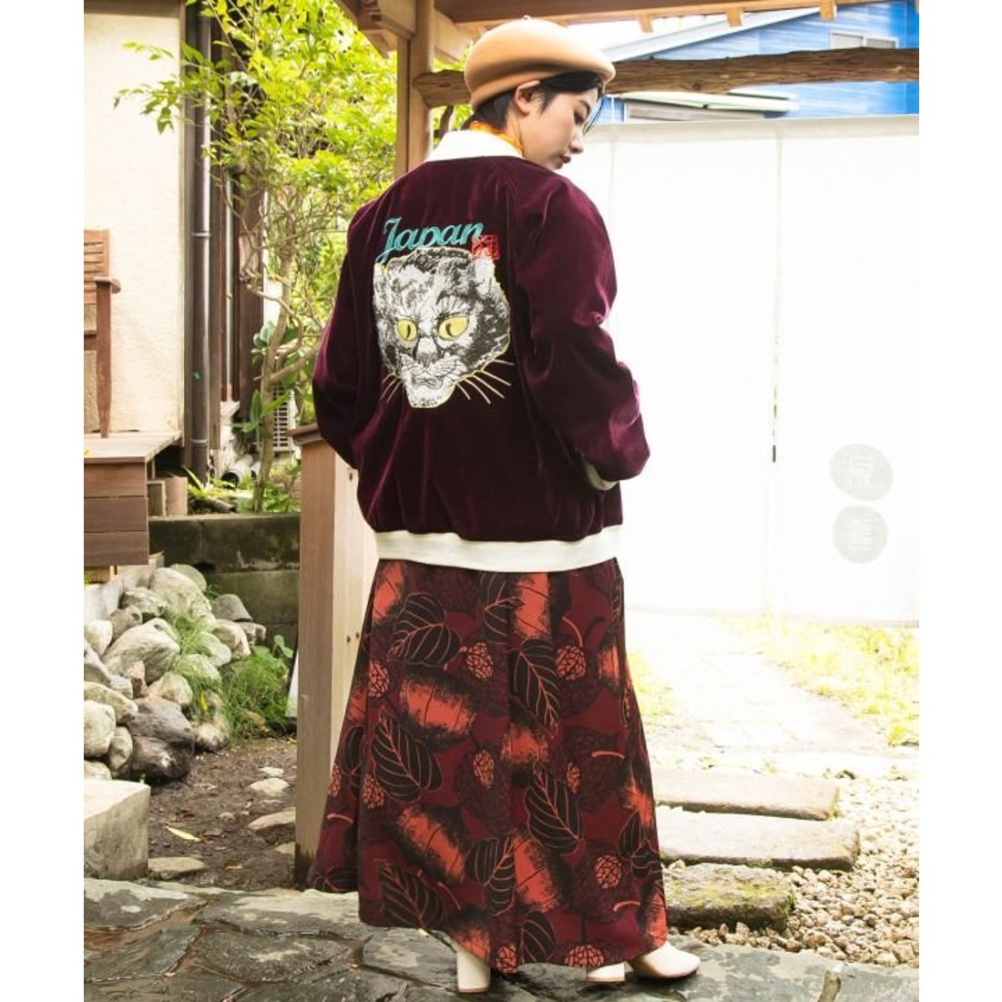 カヤ カヤ 【カヤジャン】浮世絵スーベニアジャケット （ブラック