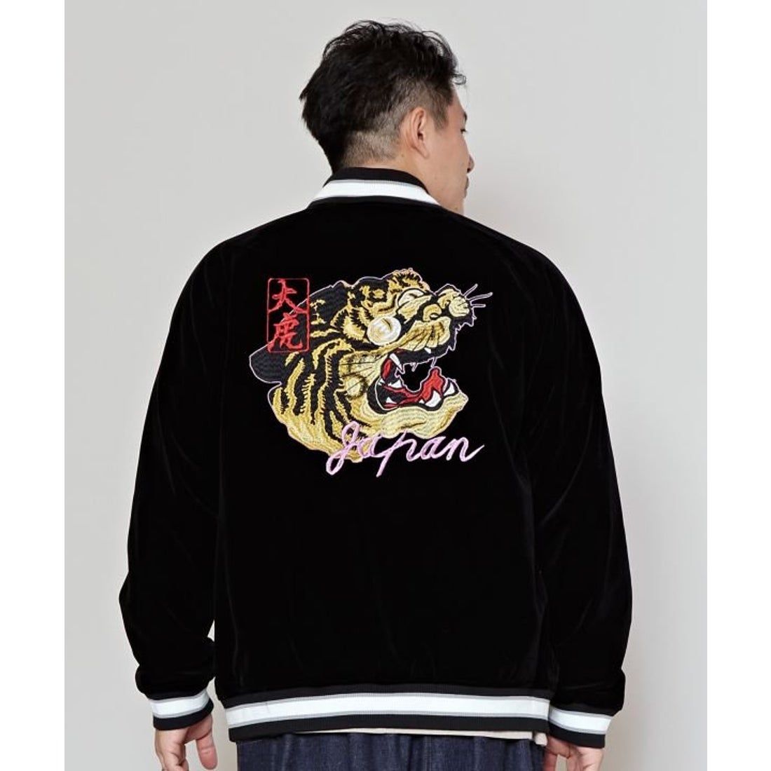 カヤ カヤ 【カヤジャン】浮世絵スーベニアジャケット （ブラック