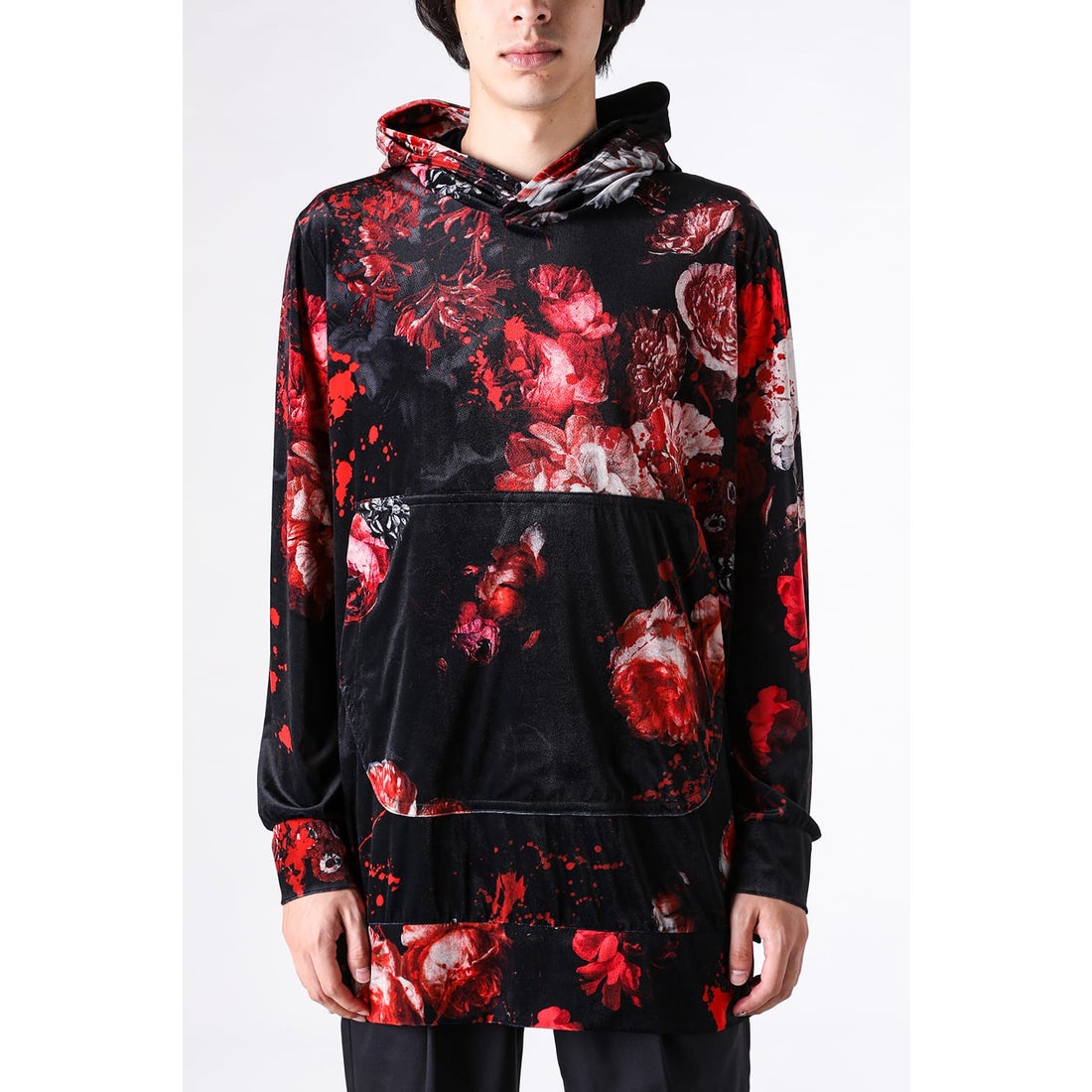 キリュウキリュウ kiryuyrik Flora Velor Loose Hoodie （Flora