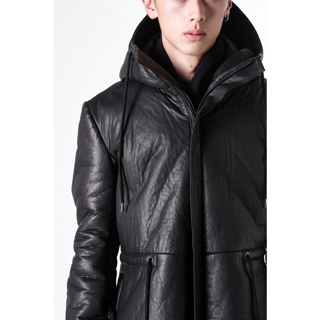 kiryuyrik Deer Bonding Leather Mods Coat （Black） - Osaka / Kyoto