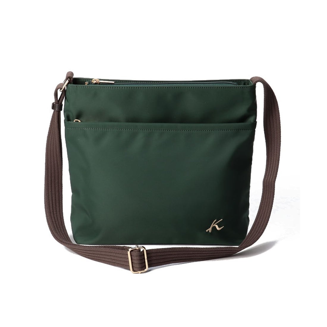 キタムラK2 ナイロンショルダーバッグ IMー74 （ダークグリーン