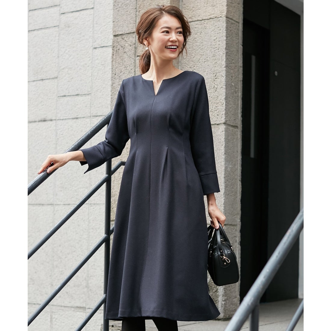 組曲 【10周年WEB限定】ウールソフトジョーゼット ワンピース