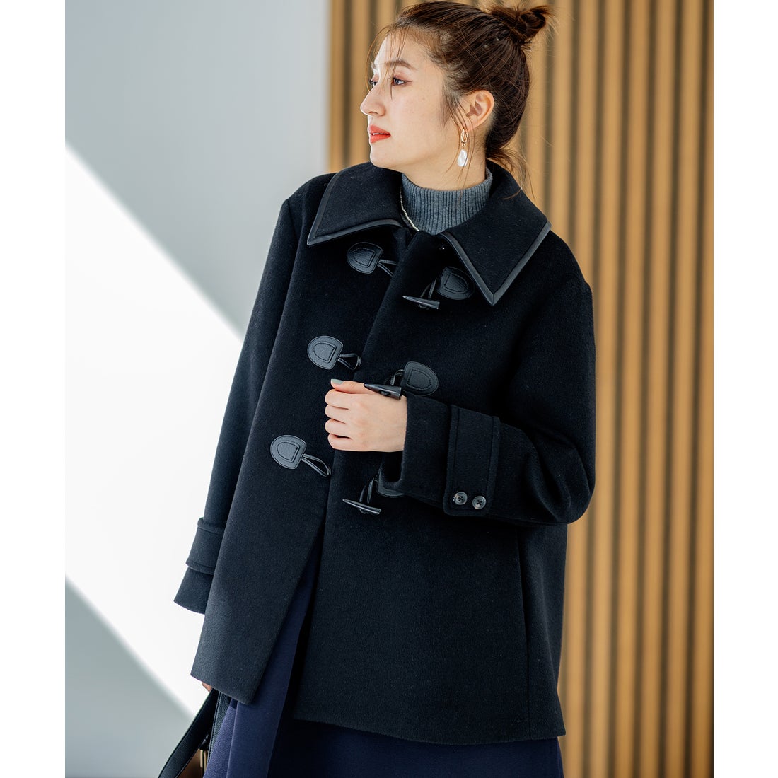 極美品BURBERRYバーバリー38 BURBERRY BLUE LABEL◇コート/38/ウール