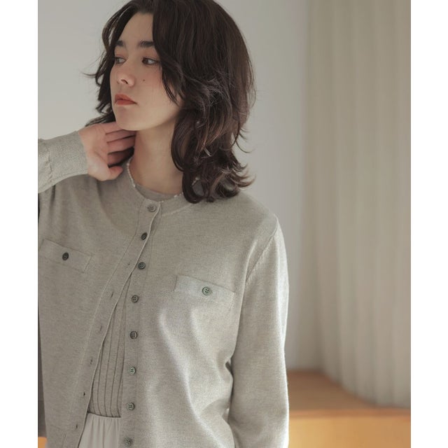 エイミーイストワール EIMY ISTOIRE EIMYロゴバイカラーニット