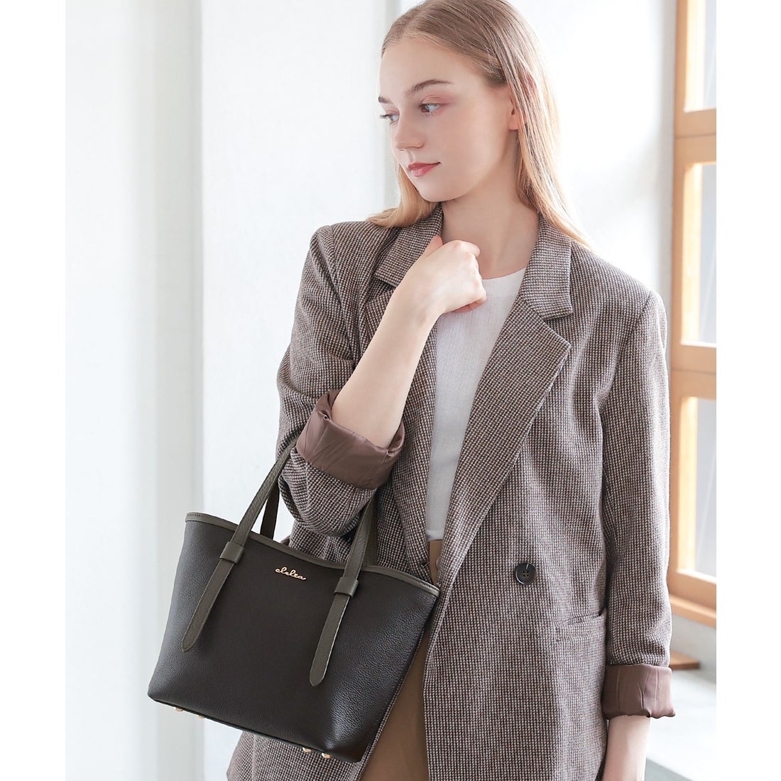 クレリア Clelia トートバッグ レディース ミニトート自立 本革 レザー