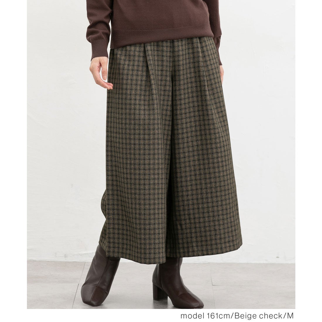 ハニーズ Honeys チェック柄ガウチョパンツ ボトムス パンツ ガウチョ