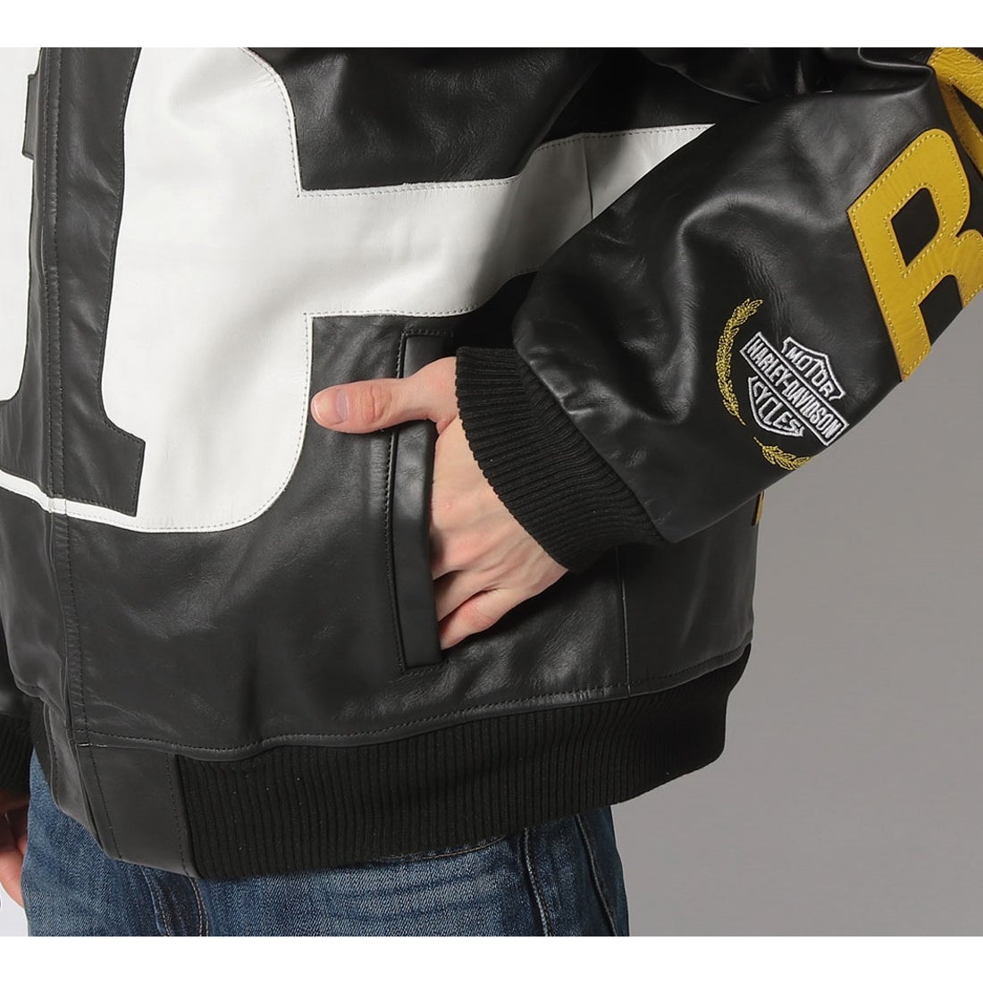 Start Your Enginesレザーレーシングジャケット -ハーレーダビッドソン