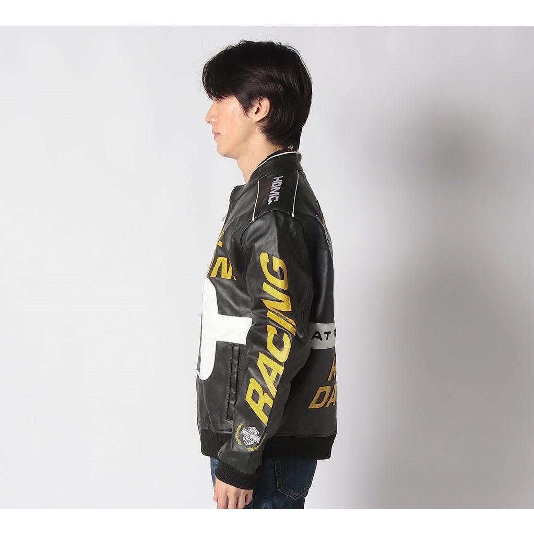 Start Your Enginesレザーレーシングジャケット -ハーレーダビッドソン