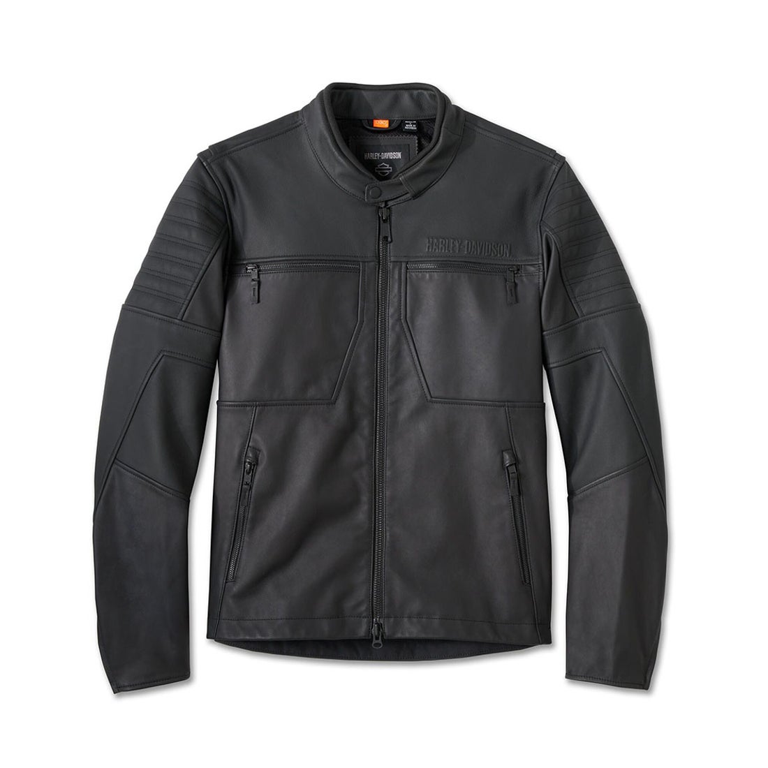 Willie G(TM)スカルグラフィック・レザー・ライディング・ジャケット