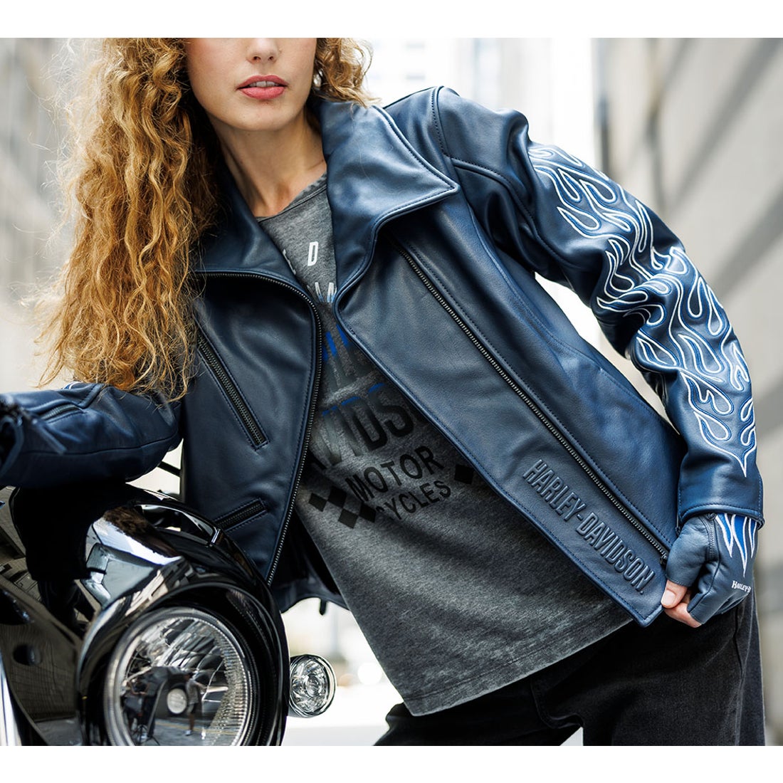 ブレイズンレザーバイカージャケット -ハーレーダビッドソン公式