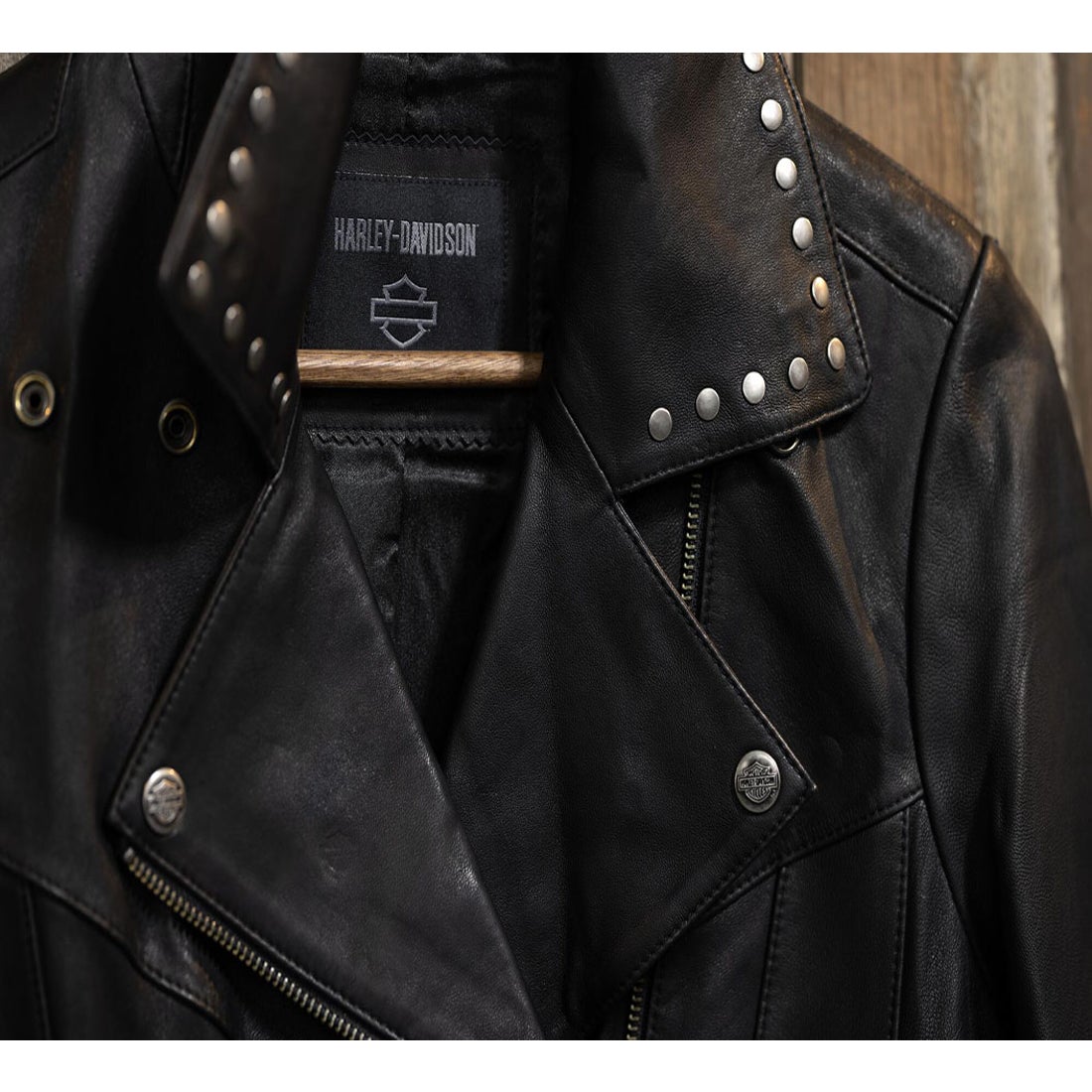 クラシックイーグルスタッズレザージャケット -ハーレーダビッドソン