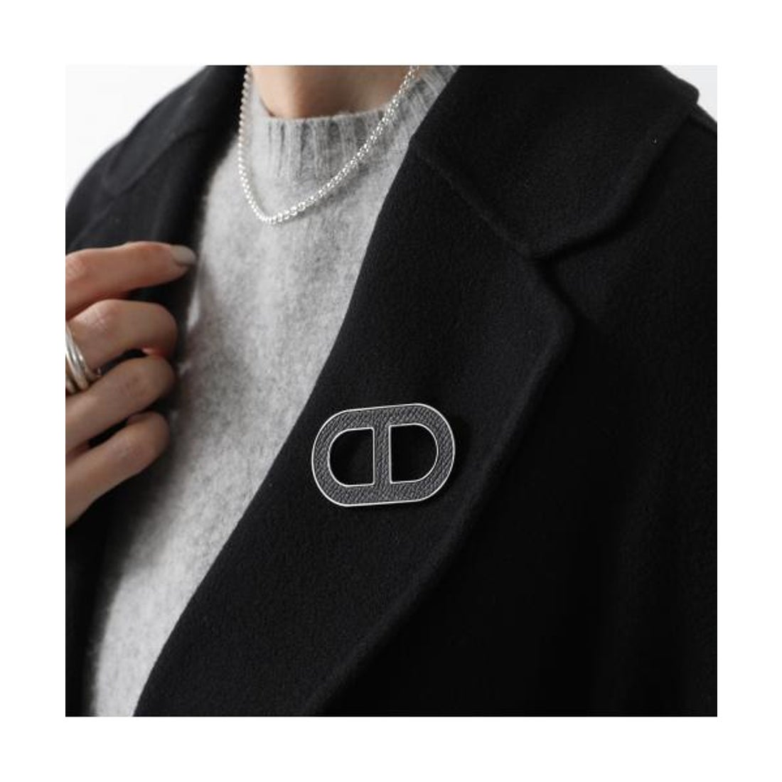 エルメス Hermes HERMES ブローチ シェーヌダンクル H500262FK バッジ