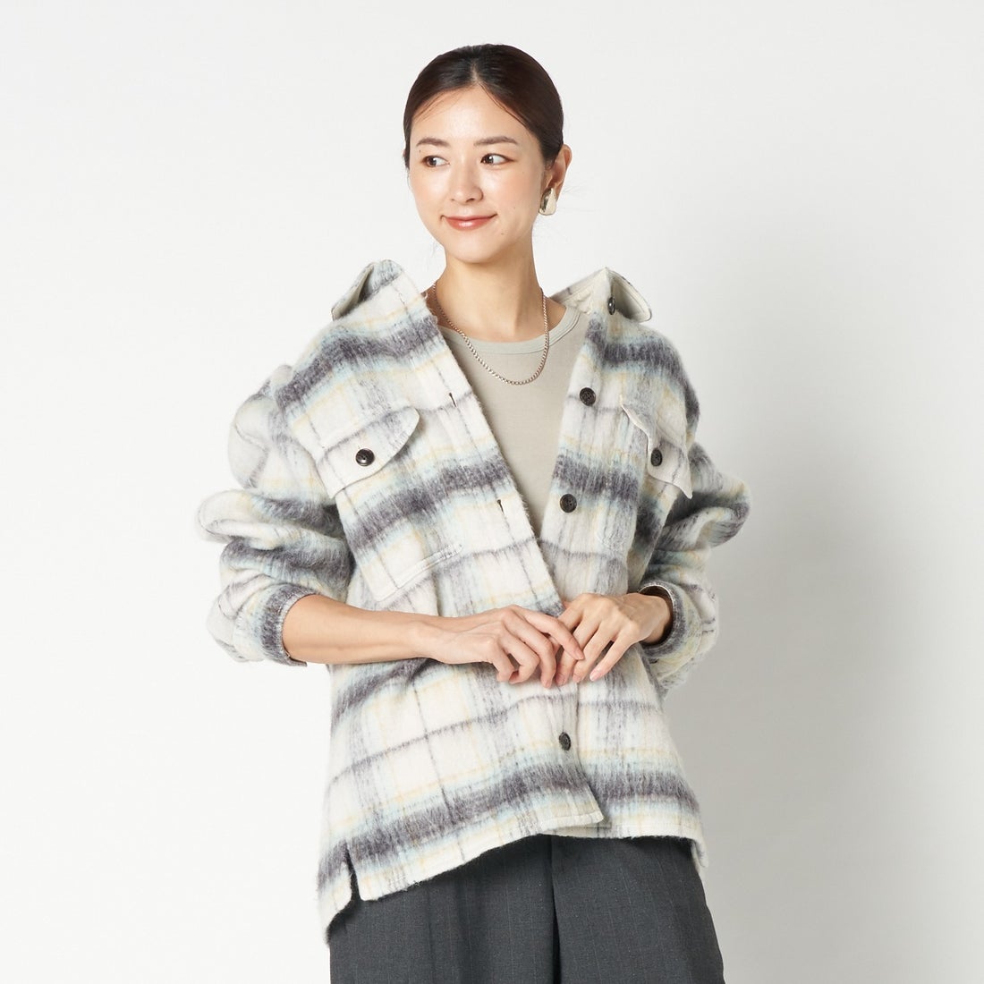 エリオポール HELIOPOLE CPO SHIRT BLOUZON （ベージュ