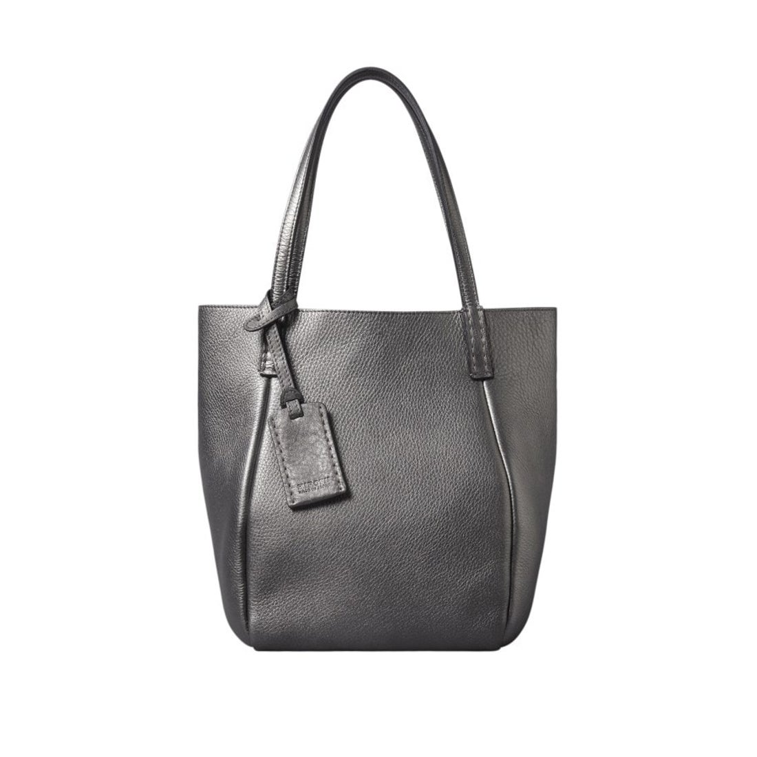 ヒロフ HIROFU 【ロシェ】レザートートバッグ M 本革 （ダークシルバー