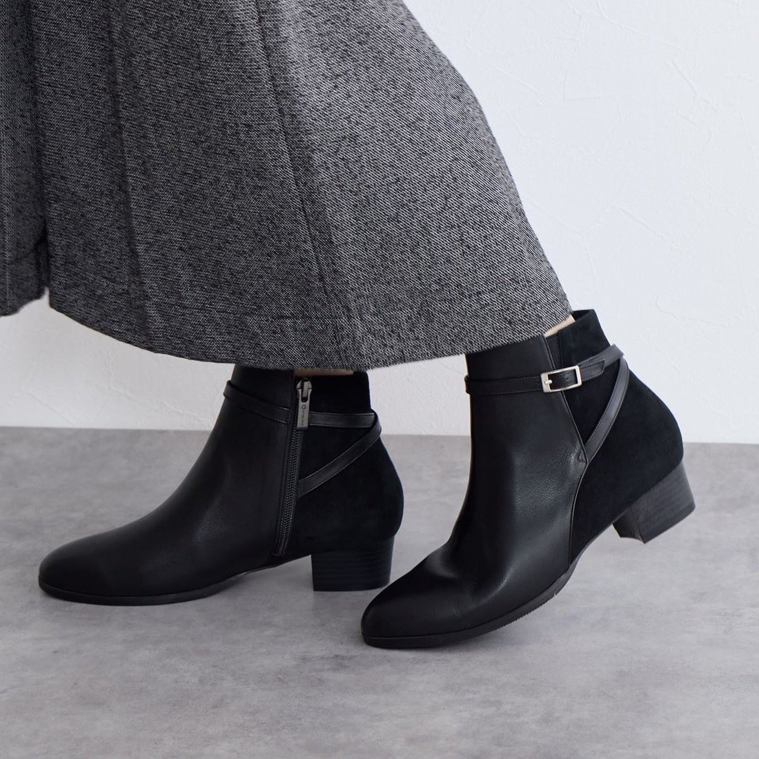 ヒミコ 卑弥呼 ベルトデザインブーツ/643401 （Dブラウン） -靴