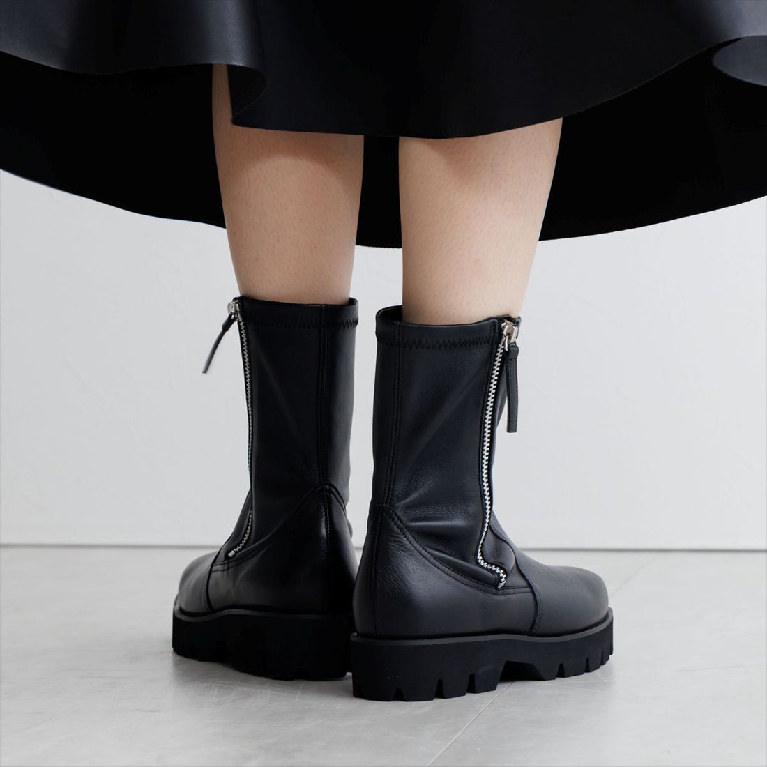 ヒミコ 卑弥呼 トラックソールサイドジップストレッチブーツ/651403