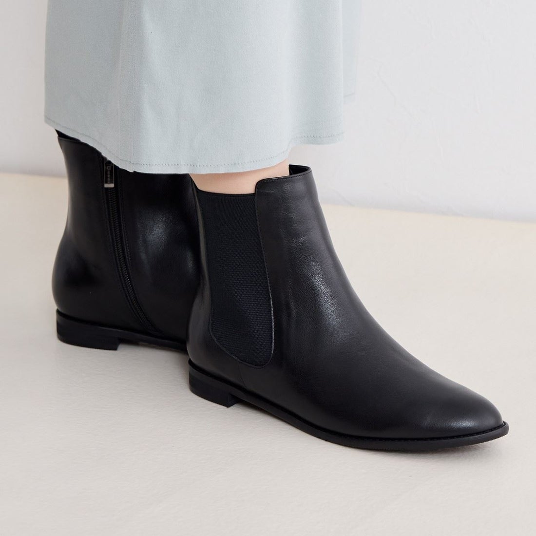 ヒミコ 卑弥呼 サイドゴアブーツ/641411 （ブラック） -靴