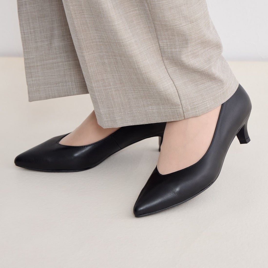 ヒミコ 卑弥呼 ポインテッドトゥパンプス/641327 （Dグレー） -靴