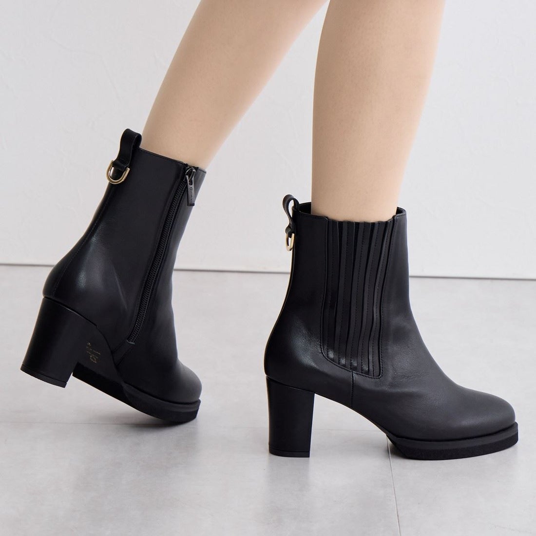 ヒミコ 卑弥呼 サイドゴアストームブーツ/641402 （ブラック