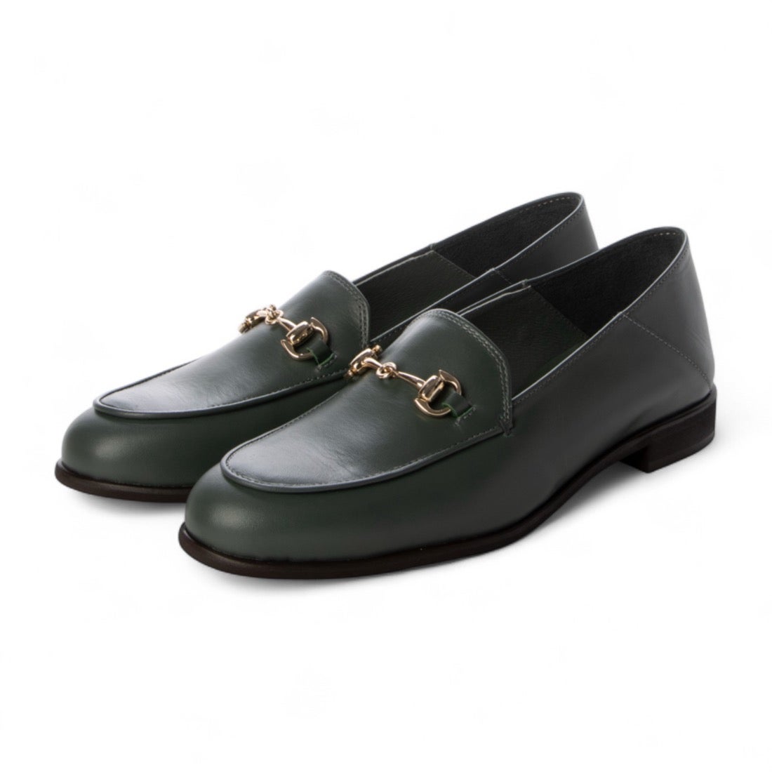 ヒミコ 卑弥呼 バブーシュビットローファー/651304 （グリーン