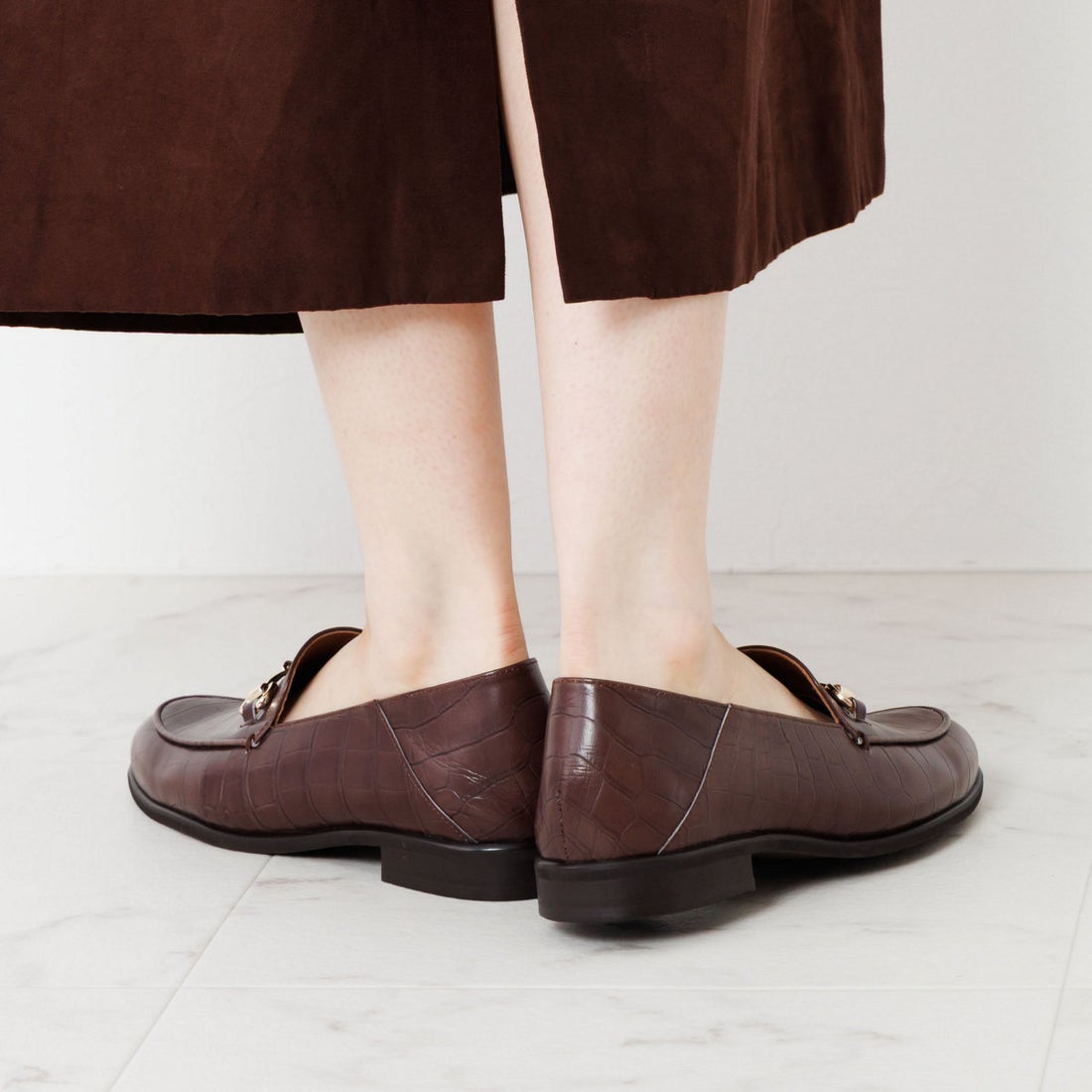 ヒミコ 卑弥呼 バブーシュビットローファー/651304 （Dブラウン