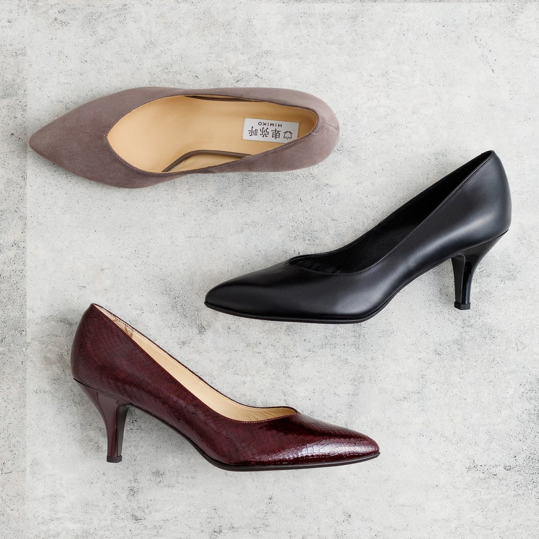 ヒミコ 卑弥呼 【撥水レザー】ポインテッドトゥパンプス/633113