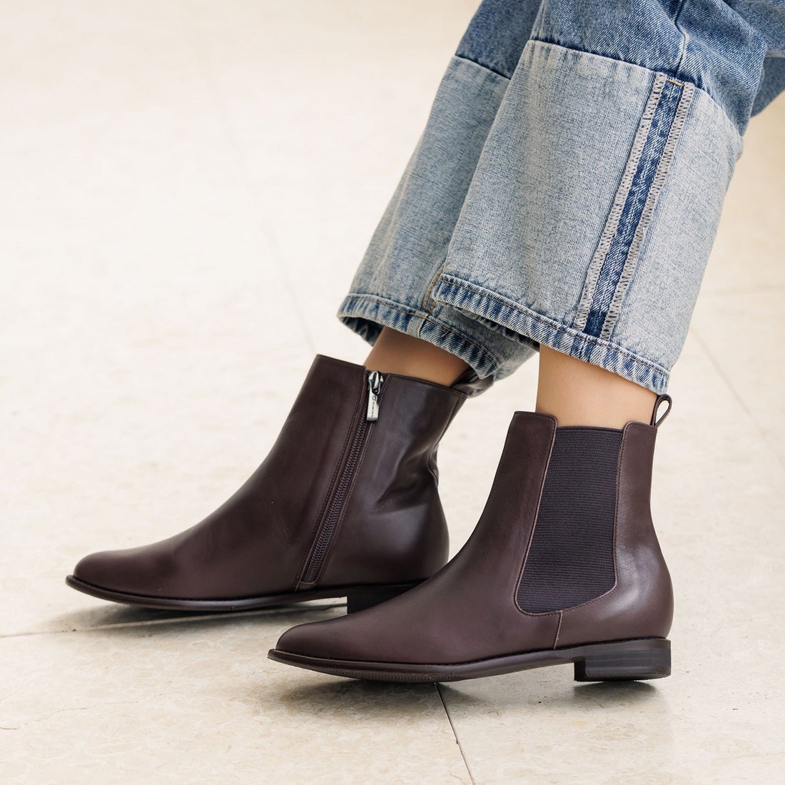 ヒミコ 卑弥呼 サイドゴアブーツ/631416 （Dブラウン） -靴