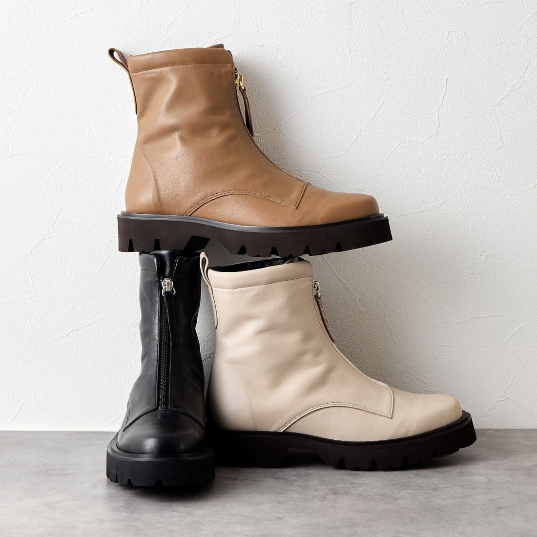 ヒミコ 卑弥呼 トラックソールフロントジップブーツ/641409