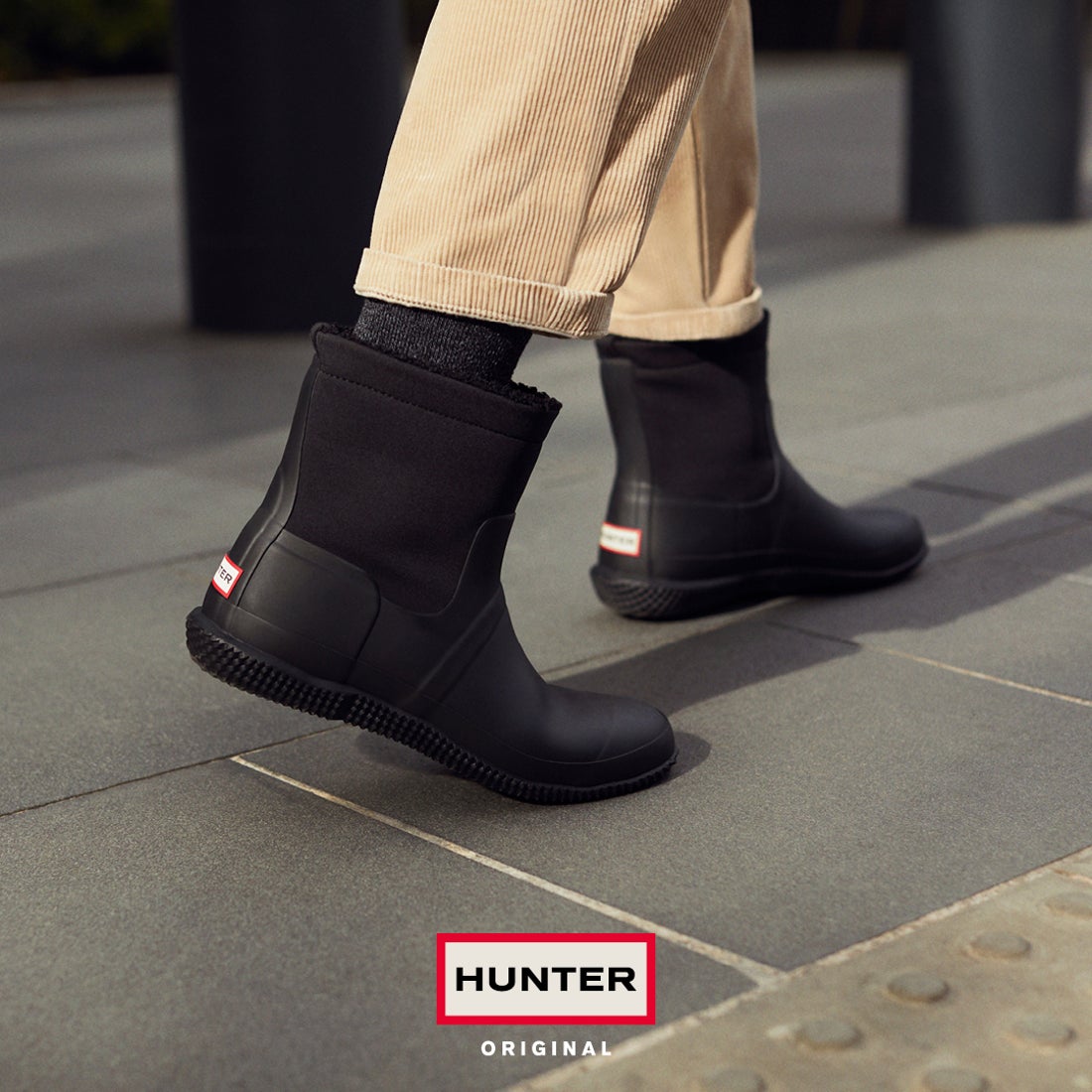 ハンター HUNTER 【メンズ】オリジナル シェルパブーツ （BLK） -waja