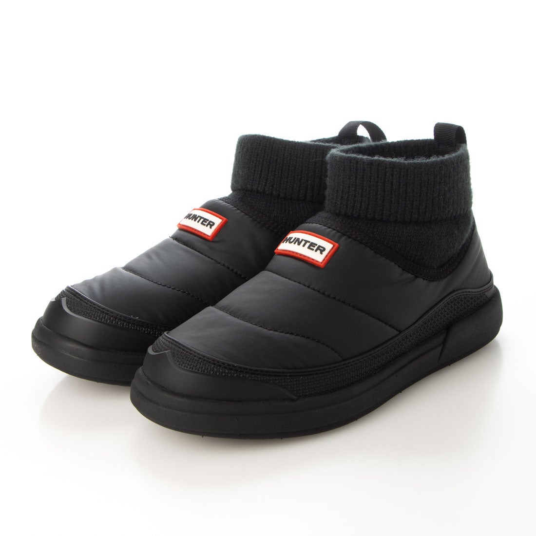 ハンター HUNTER レディース イン/アウト パッファーニットブーツ