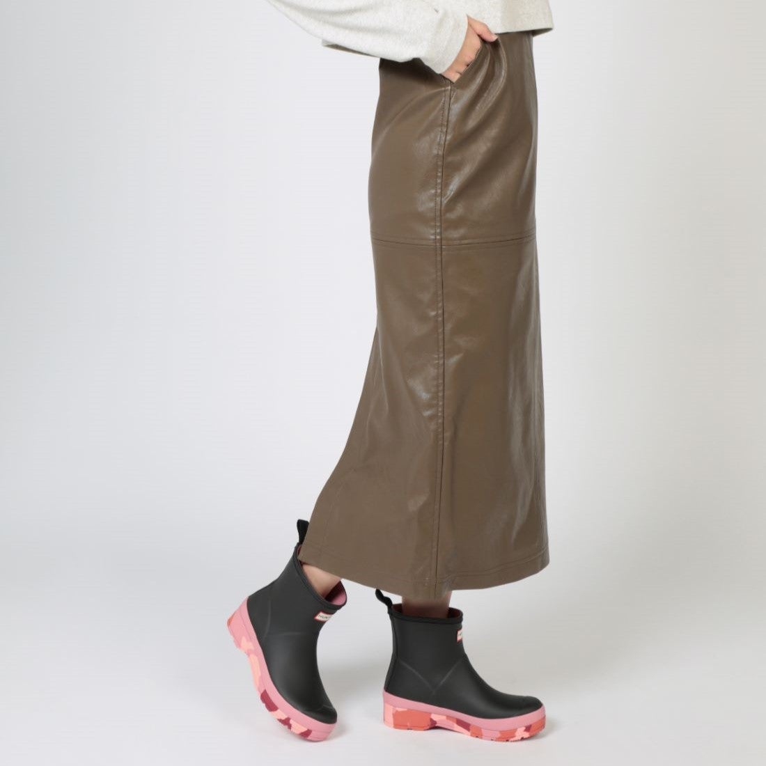 ハンター HUNTER レディース プレイショート カモフラージュ ソール