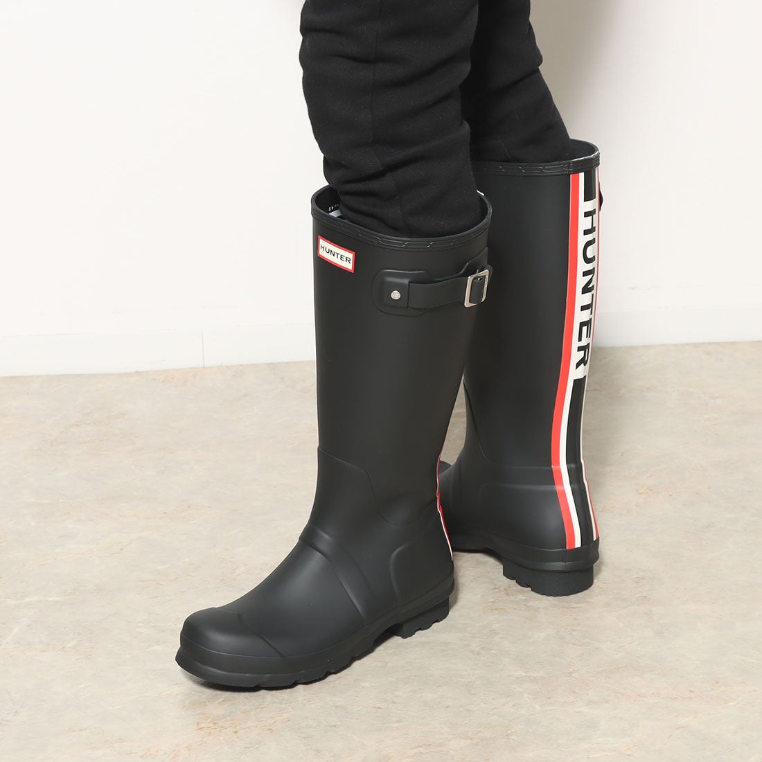 ハンター HUNTER メンズ オリジナル トール ハンター トリ カラー ロゴ