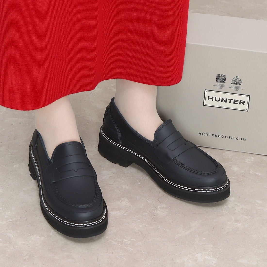 ハンター HUNTER 【レディース】リファインドステッチペニーローファー