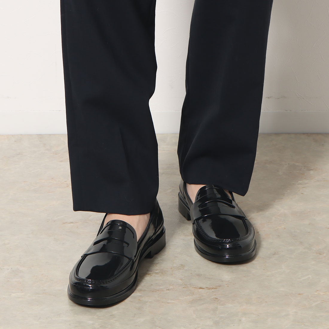 ハンター HUNTER ORIGINAL PENNY LOAFER （NAVY / OFF WHITE