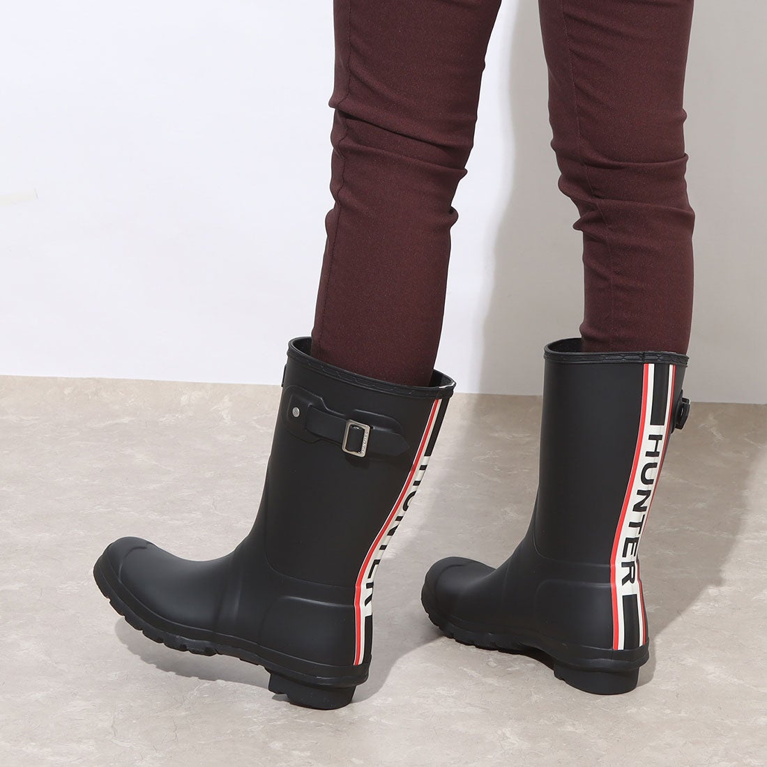 美品 HUNTER オリジナルツアー レインブーツ ブラック UK5 24cm