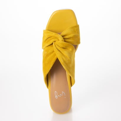 イング ing クロスデザインミュールサンダル （イエロースエード