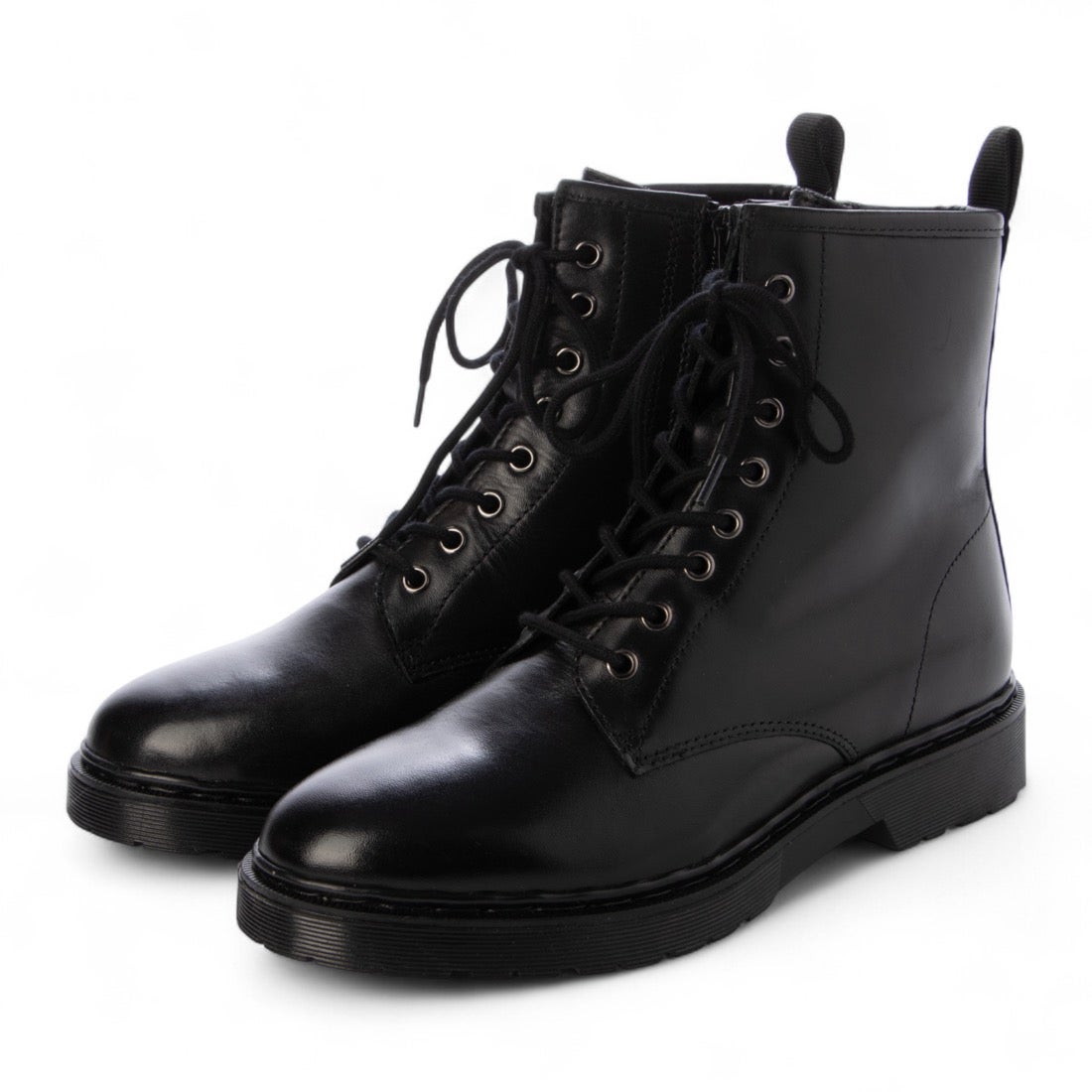 イング ing 【WEB限定】レースアップショートブーツ （ブラック） -靴