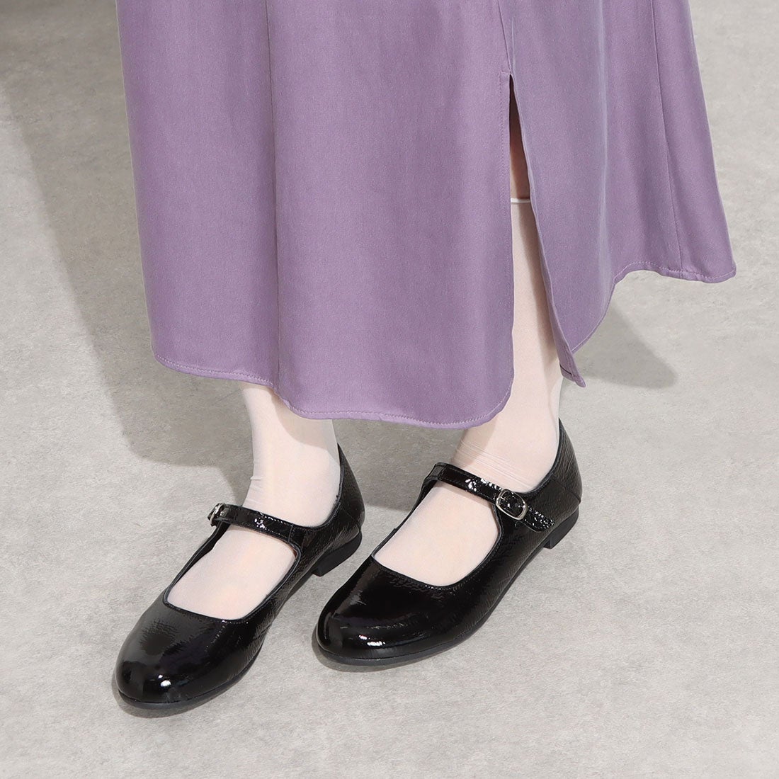 イング ing 【WEB限定】メリージェーンフラットシューズ （ブラック