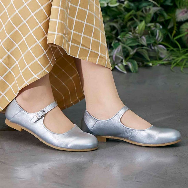 イング ing 【WEB限定】メリージェーンフラットシューズ （シルバー