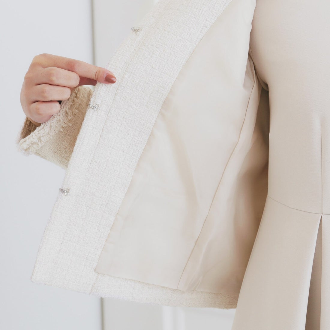 インデックス index ノーカラーツイードジャケット＜通勤・セレモニー