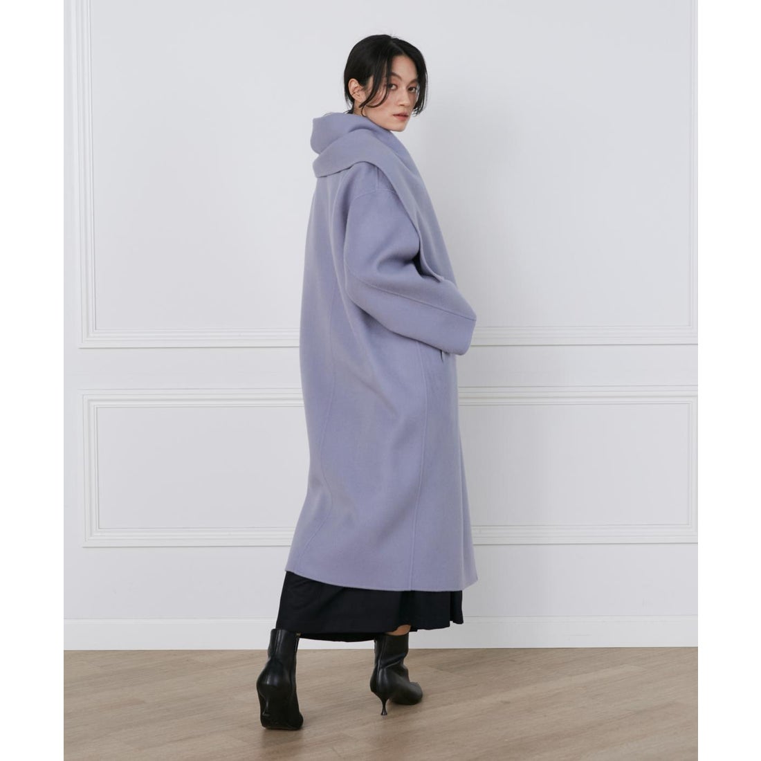 イネド INED ストール風ラップリバーコート《la veille by SUPERIOR