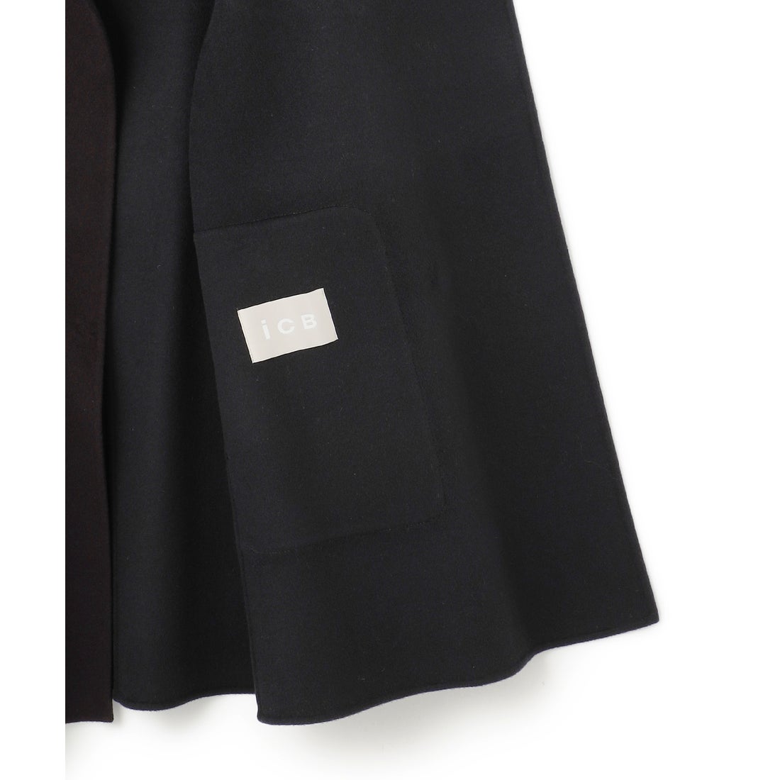 ICB 【先行予約】ウールリバー ストール付きノーカラーコート