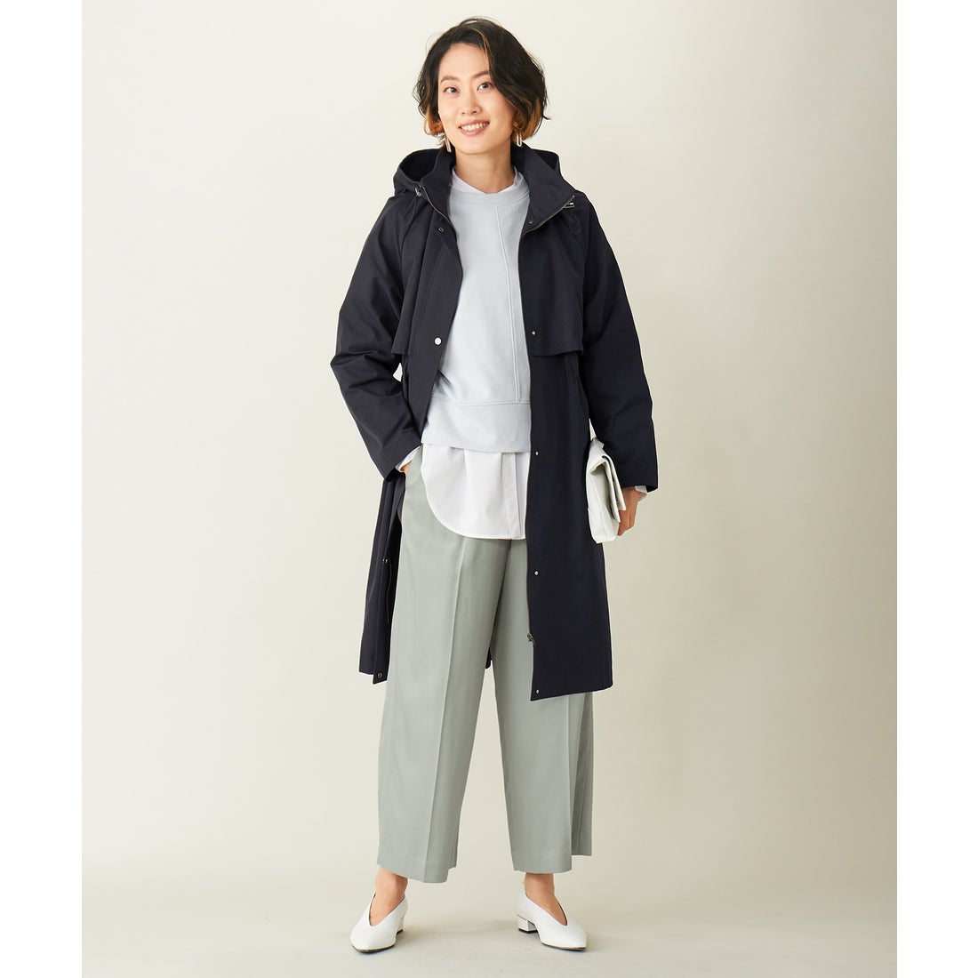 ICB Tussah T/C モッズコート （カーキ系） -靴＆ファッション通販