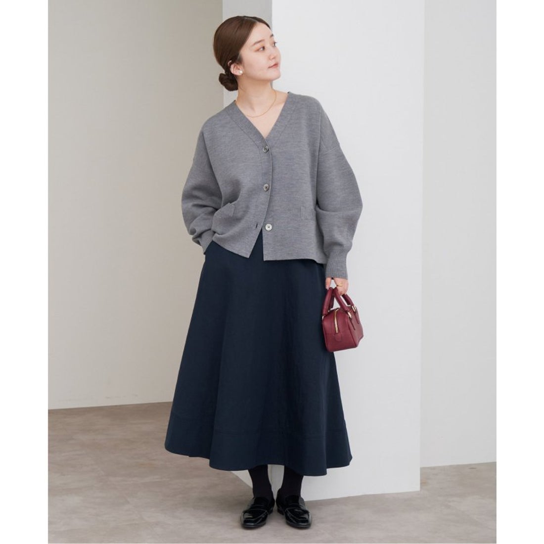 イエナ IENA 《追加》スーパーファインスムース ショートカーディガン