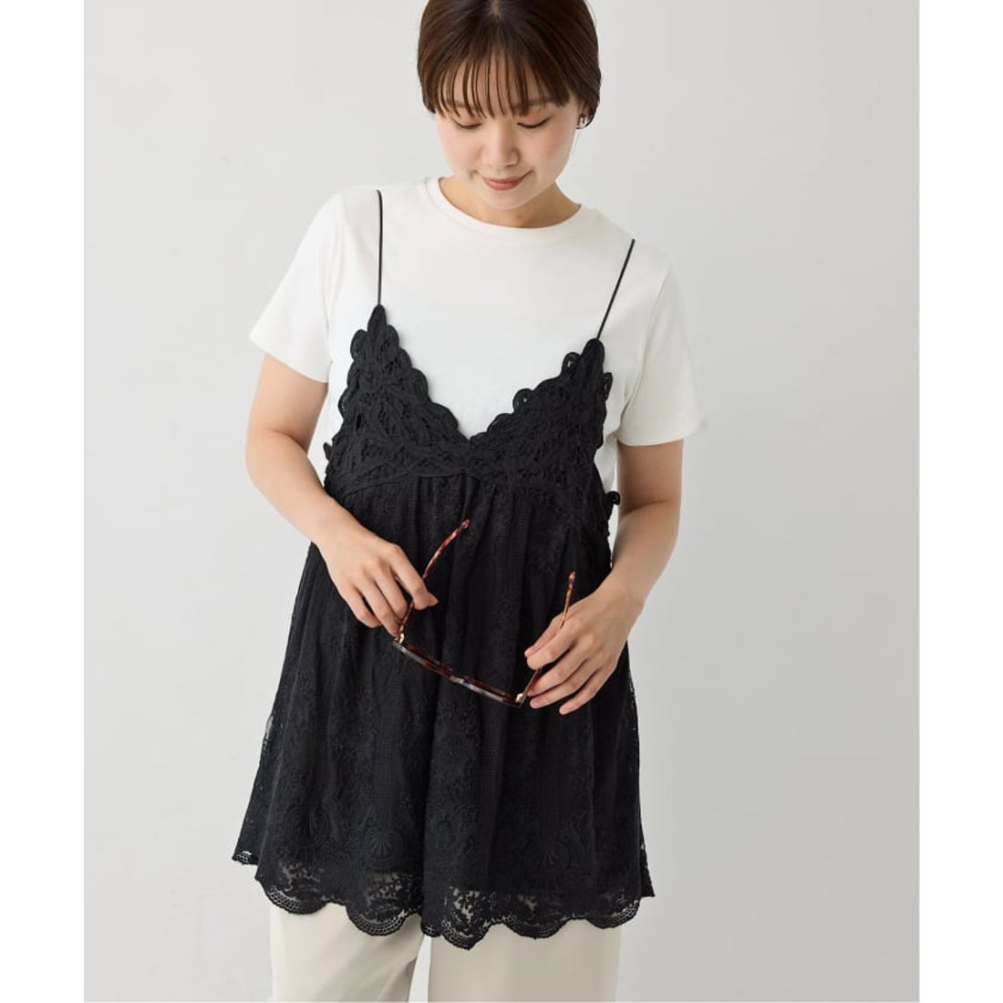 イエナ IENA 《追加予約》アンティークチュールバテンキャミ