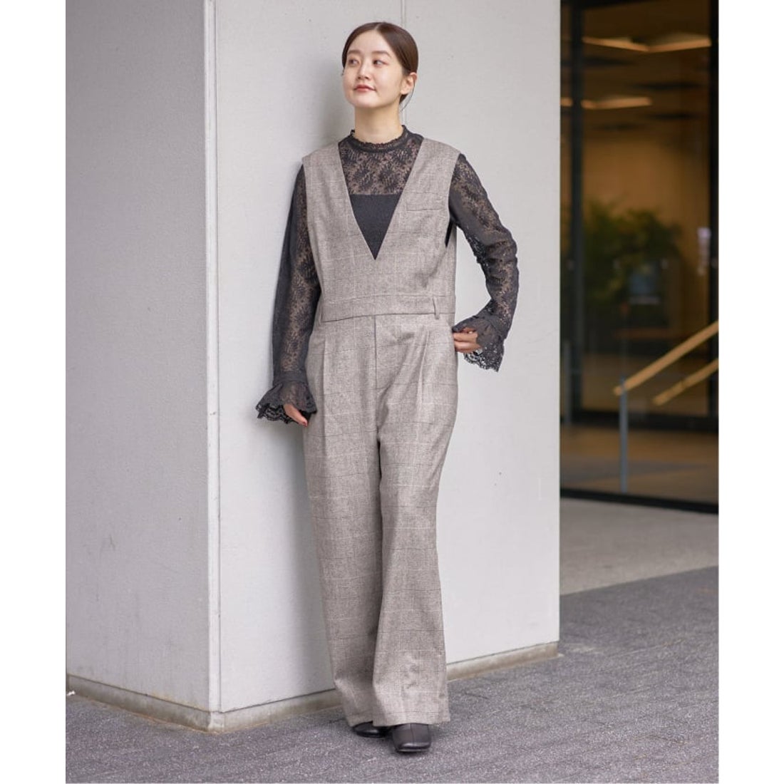 イエナ IENA リーフレースブラウス （ブラック） - ファッション通販